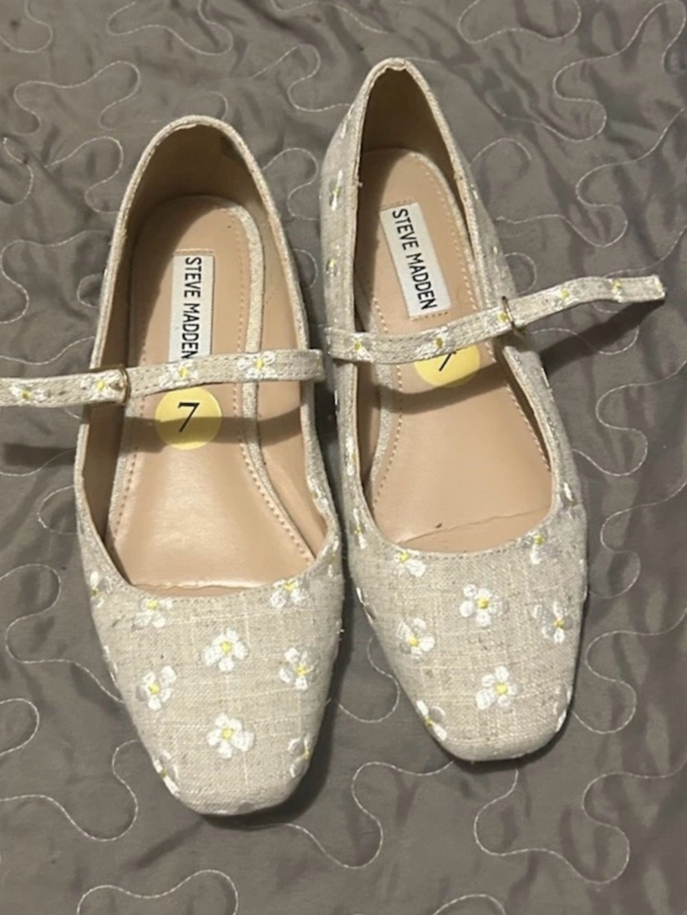 Steve Madden Women’s Ballet Flats Daisy Embroidery Cottagecore Coquette Fairy